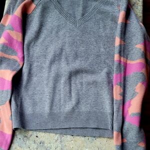 Fate Gray V-Neck Sweater